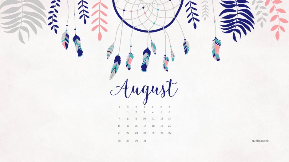 Фон август для календаря