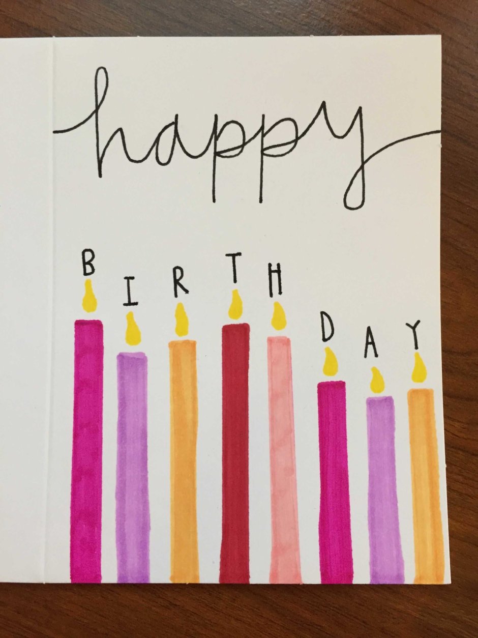 Идеи для открыток на день рождения