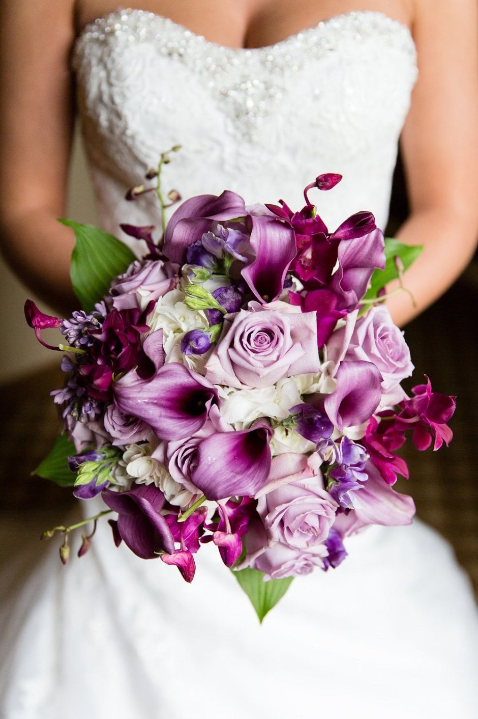 Букет невесты "фиолетовый"
