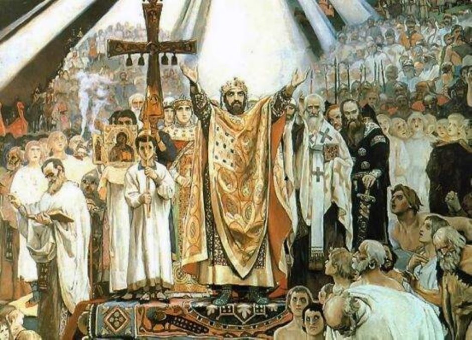 Крещение киевлян в Днепре князем Владимиром
