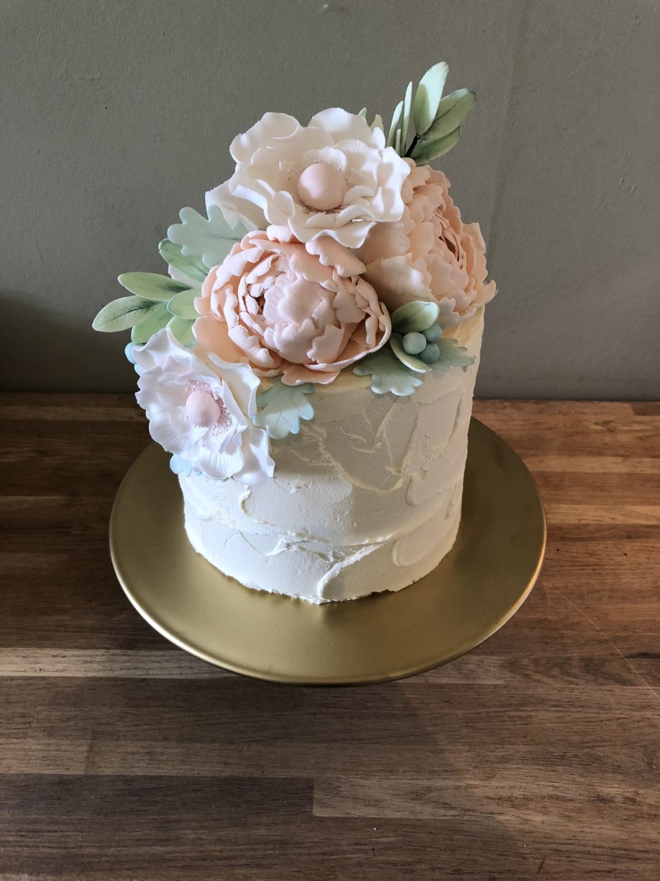 Цветы из вафельной бумаги для свадебных тортов