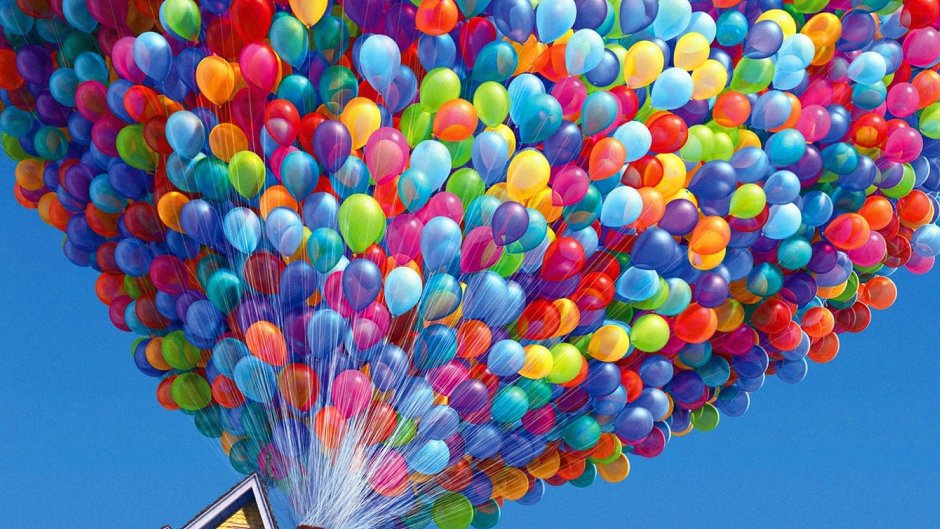 Открытки с днём рождения шары воздушные