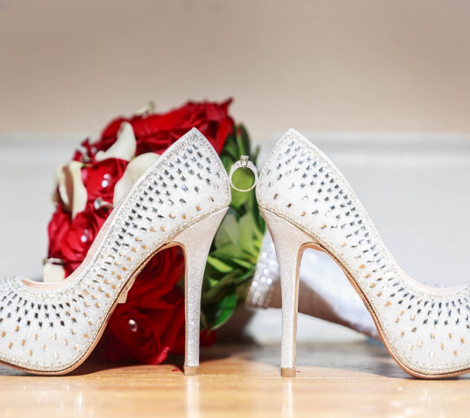 Туфли невесты Изумрудная свадьба