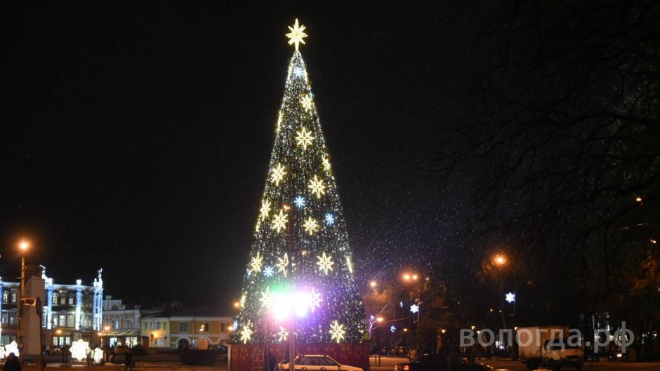Новогодняя иллюминация Вологда
