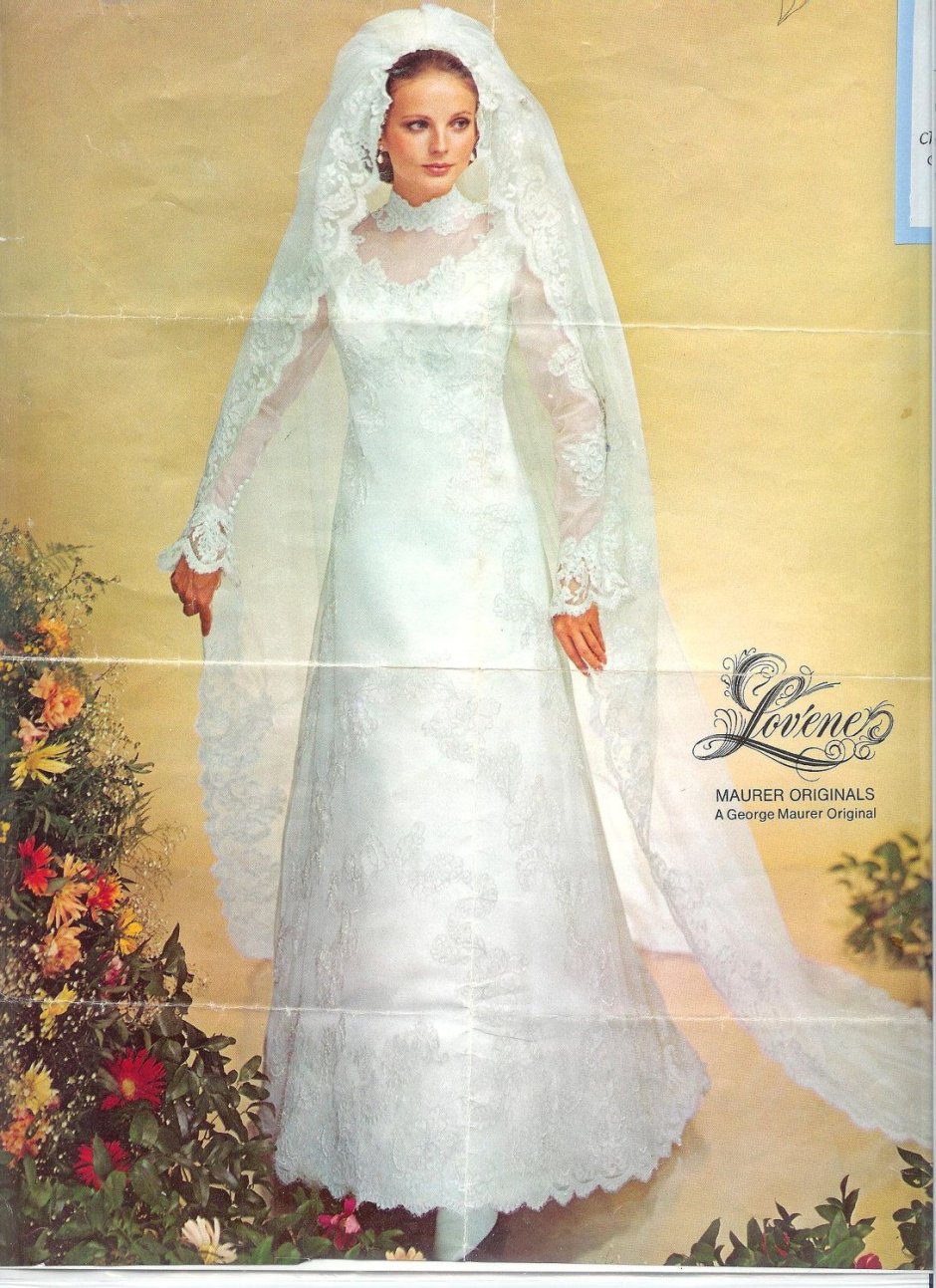Свадебные атласные платья 90-х