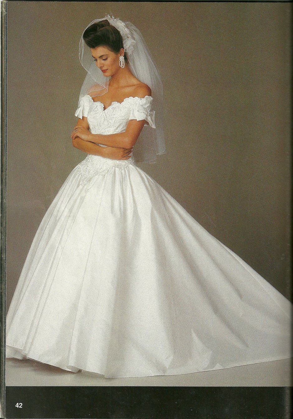 Синди Кроуфорд в платье невесты