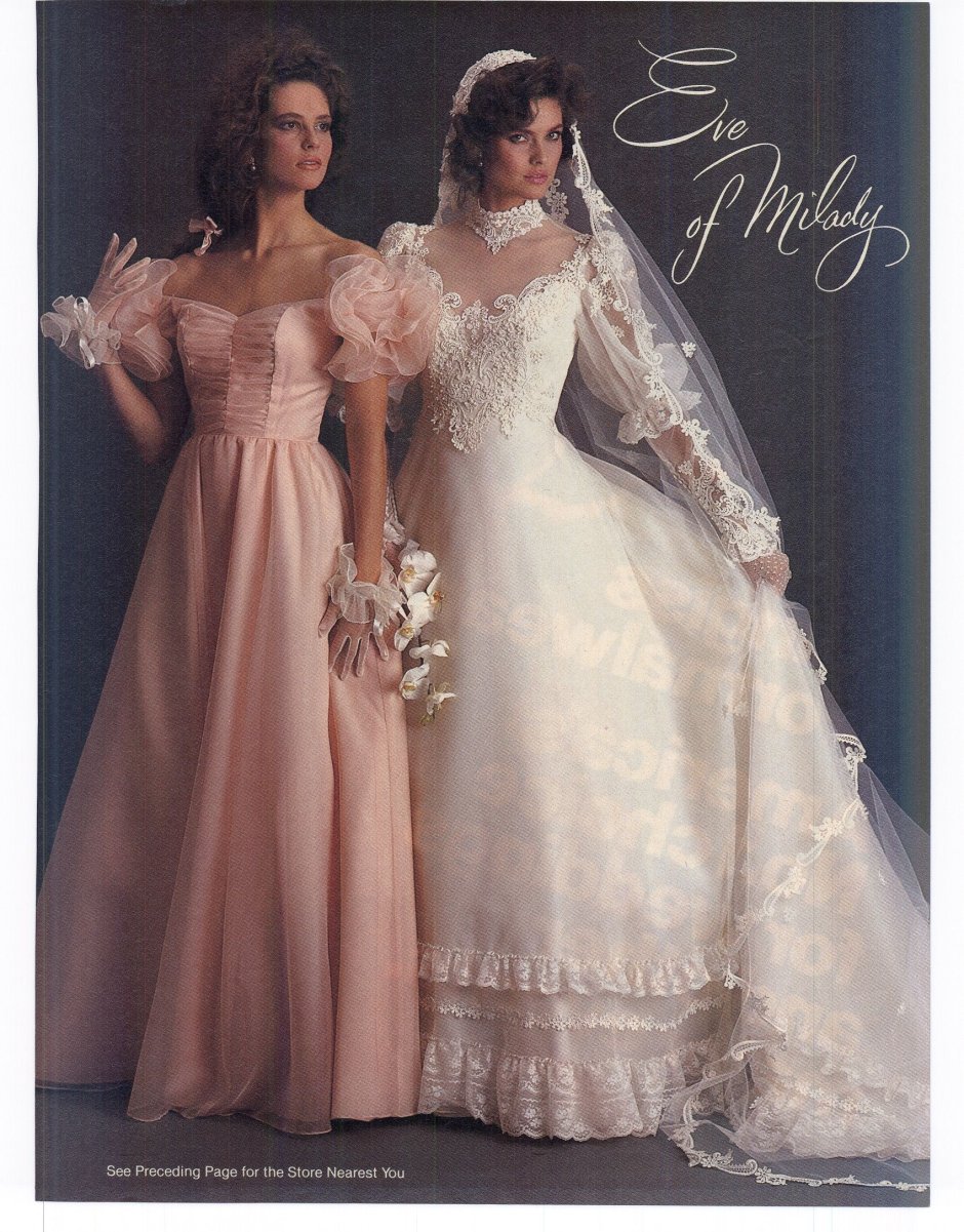 Свадебные платья 1950-х годов