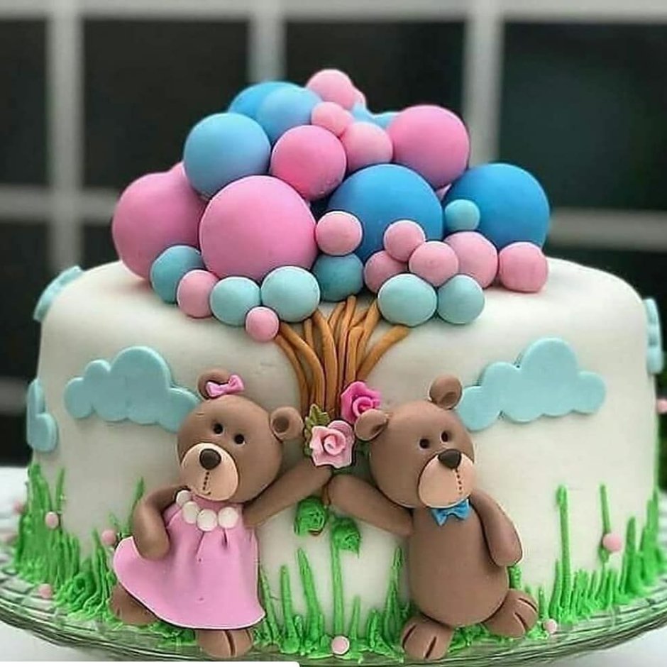 Детский торт двойняшкам