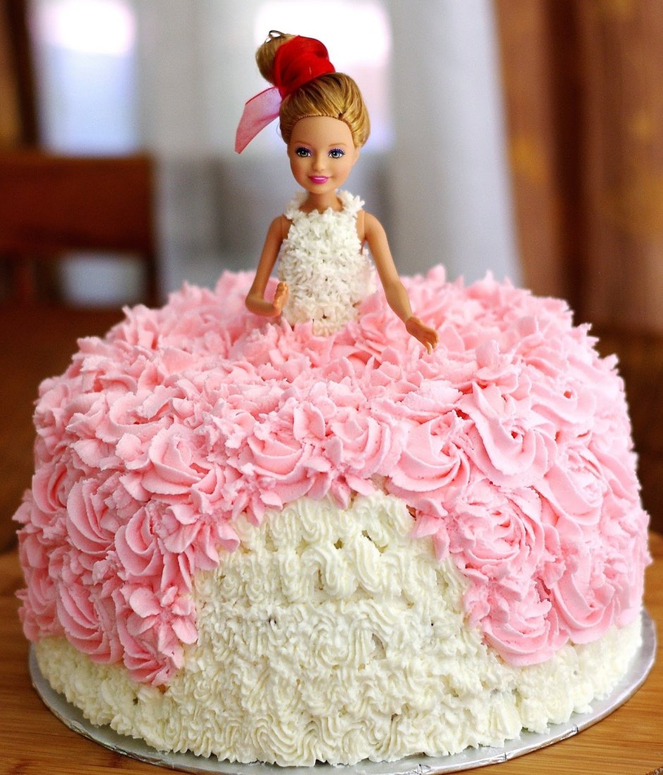 Торт для девочки 4 годика Барби