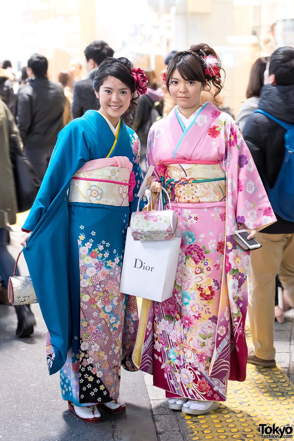 Фестиваль в Японии в кимоно