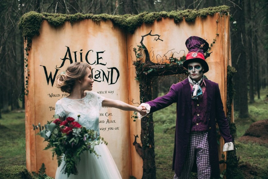 Свадьба в стиле Алиса в стране чудес оформление