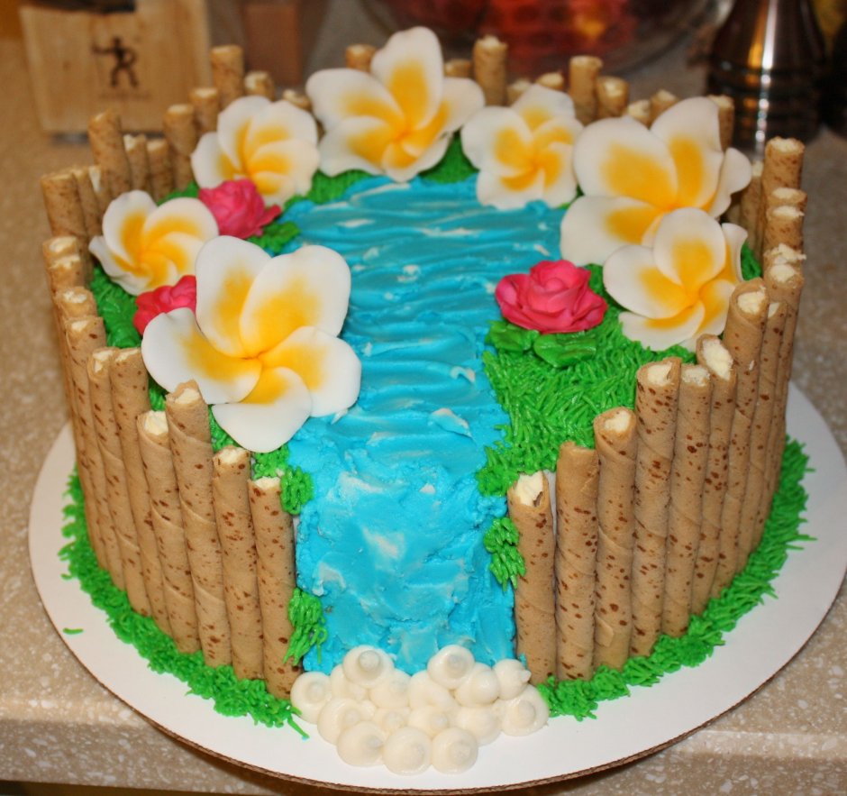Гавайские картинки на торт