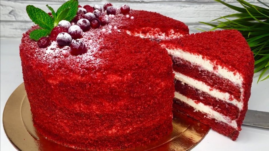 Красный бархат торт смак