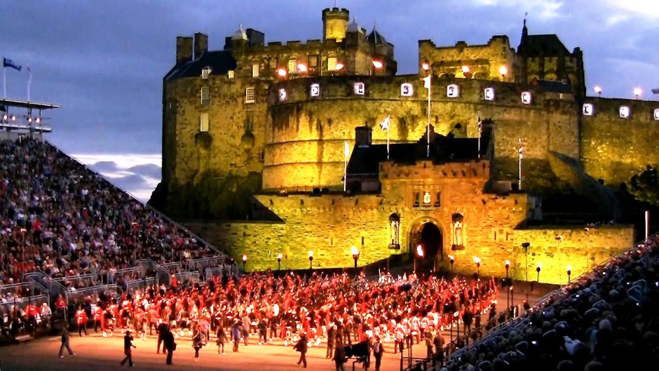 Эдинбургский замок Эдинбург Шотландия фестиваль