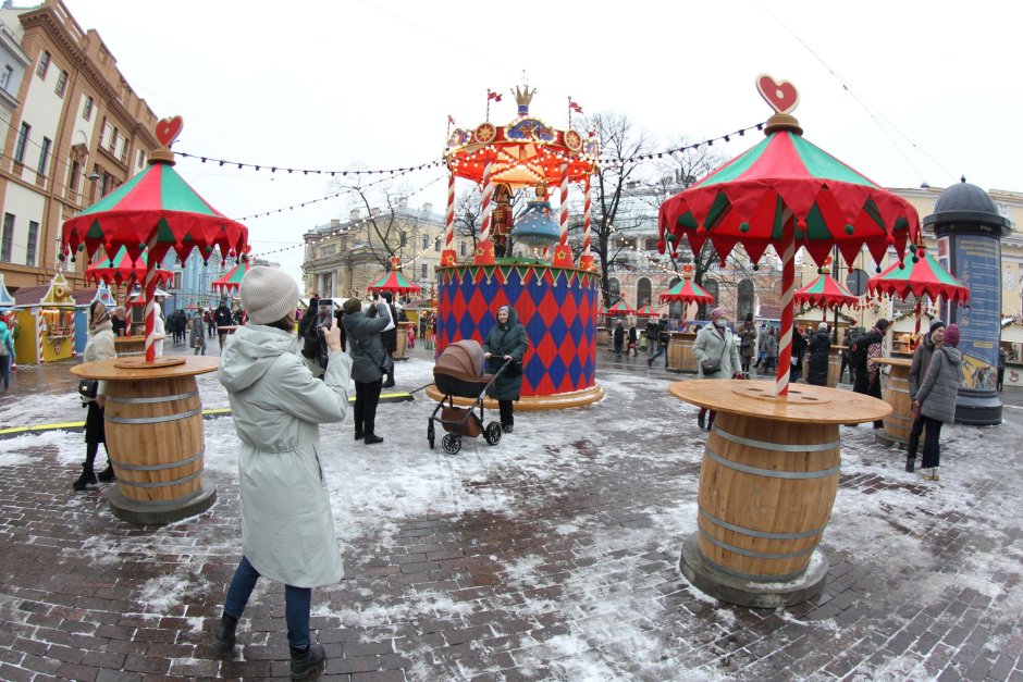 Манежная площадь Санкт-Петербург ярмарка Новогодняя 2022