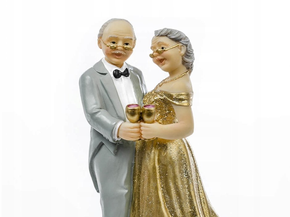 Статуэтки и подарки на золотую свадьбу