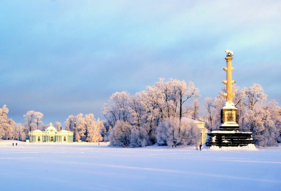 Зима Санкт-Петербург Екатерининский парк