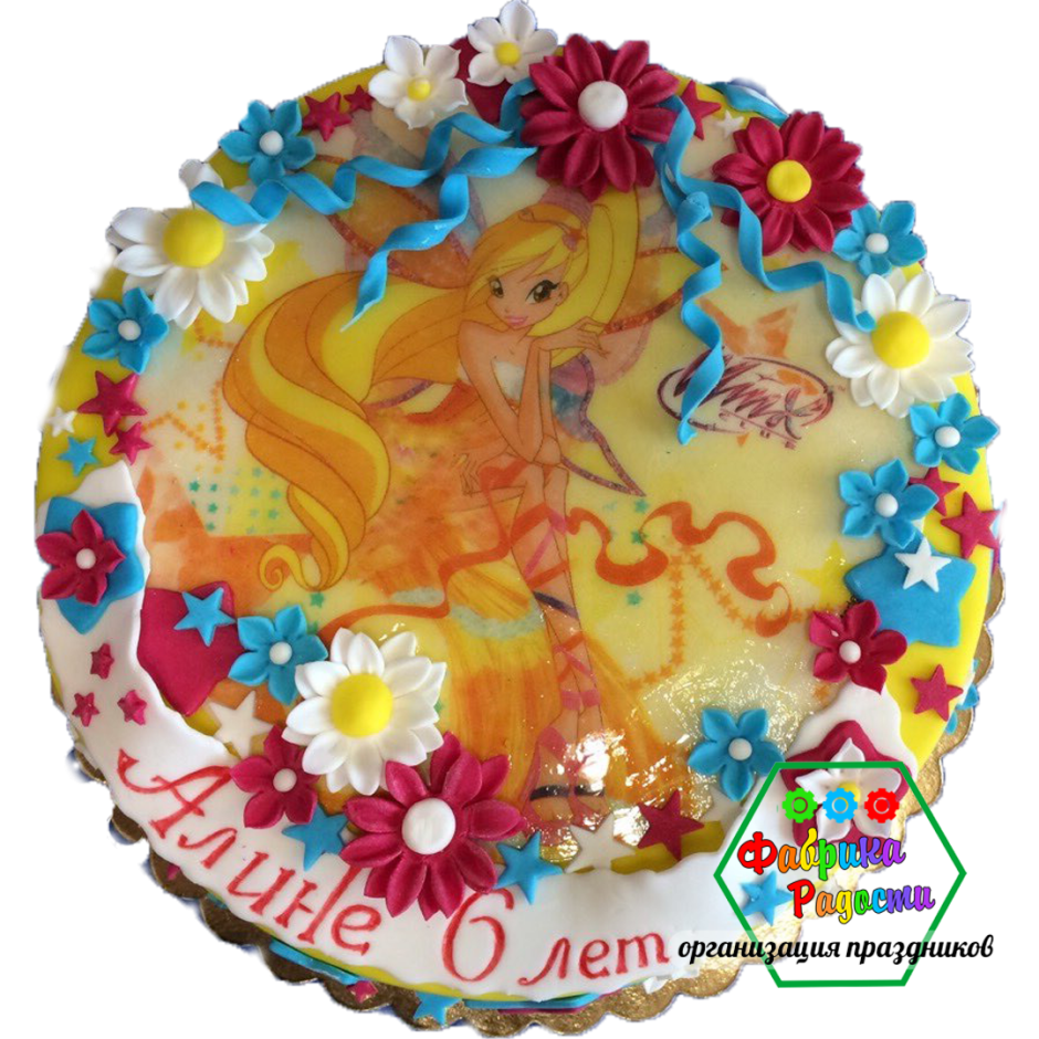 Торт для девочки на 10 лет с феями
