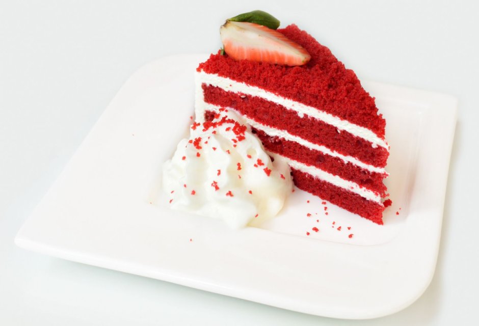 Красный белый десерт