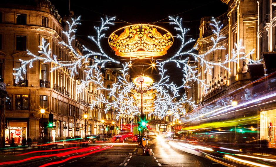 Oxford Street London Рождество
