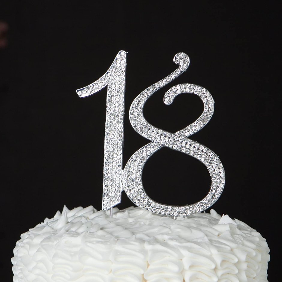 Торт цифра 18