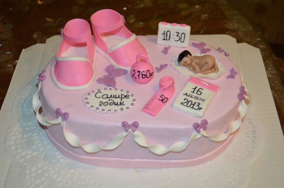 Торт на 1 годик девочке