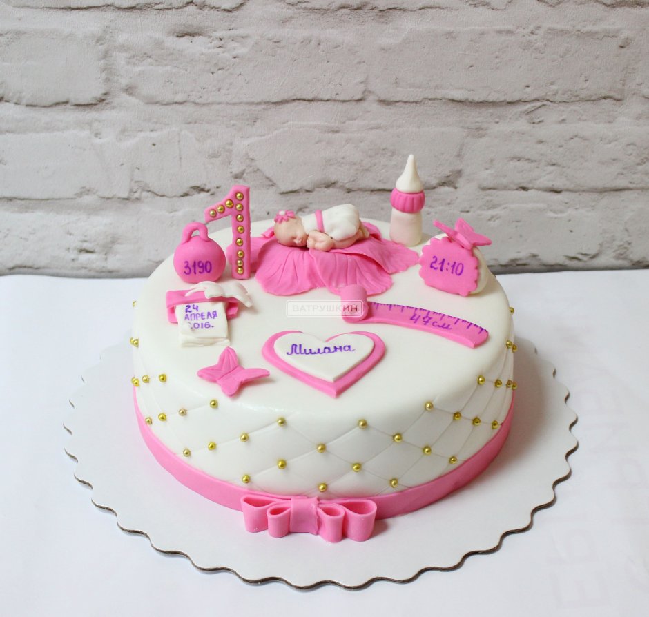 Тортик на день рождения дочери 1 годик