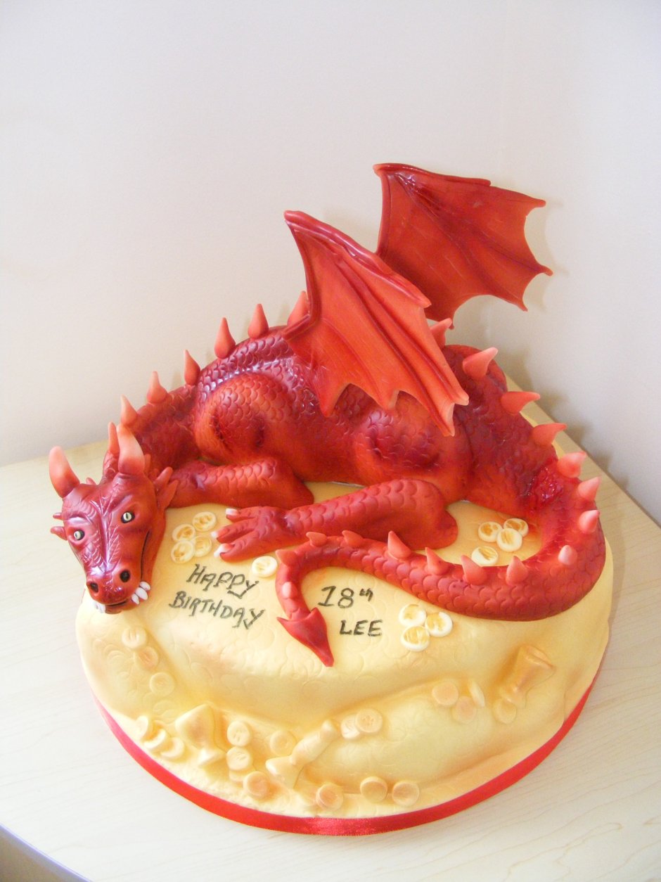 Торт с драконом для мальчика