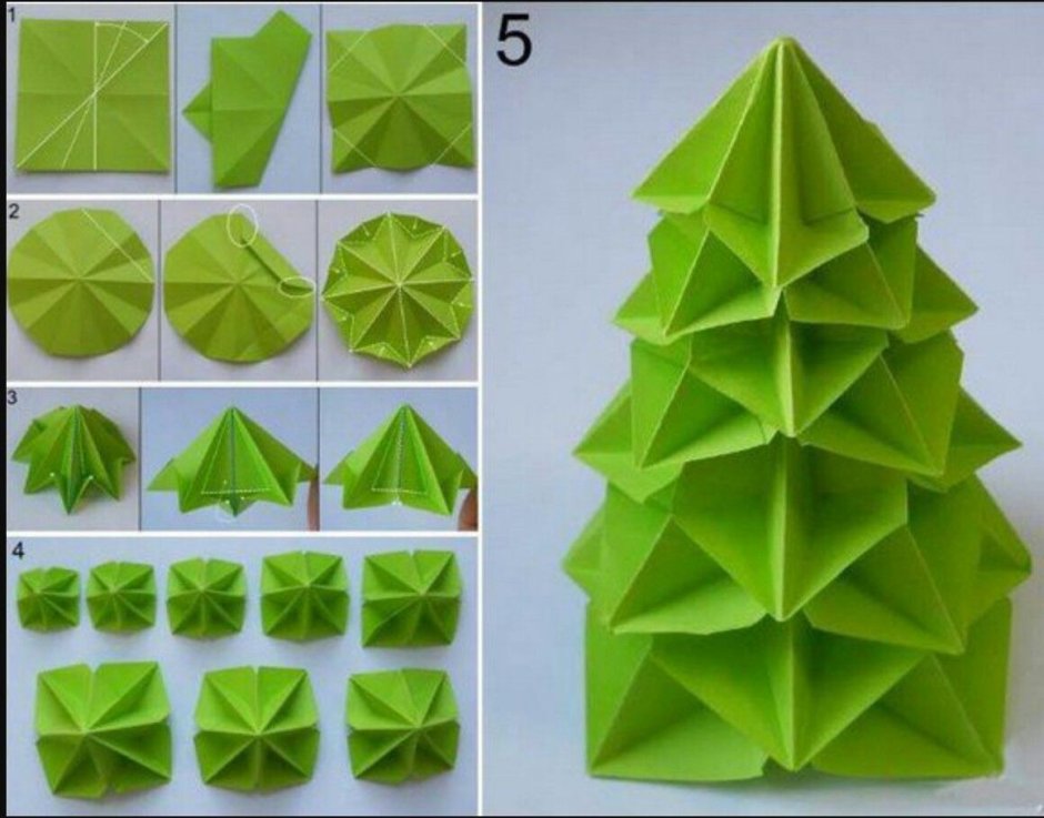 Оригами крона дерева