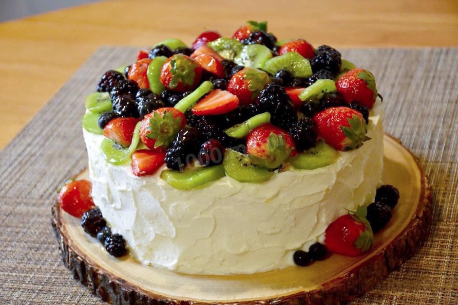 Торт фруктовый рай