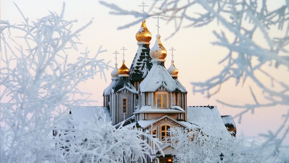 Храмы Звенигорода зимой