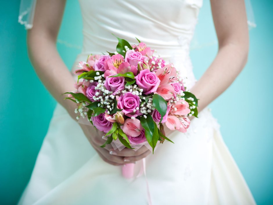 Букет невесты цвета айвори