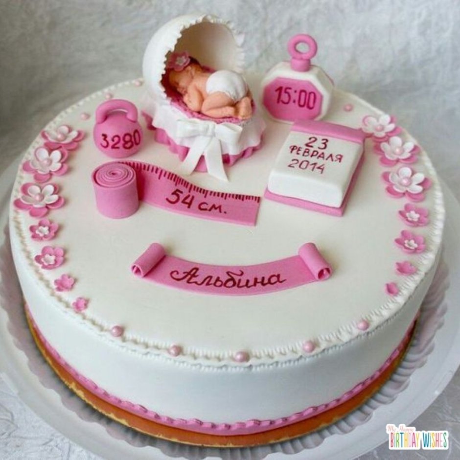 Торт на годик дочке