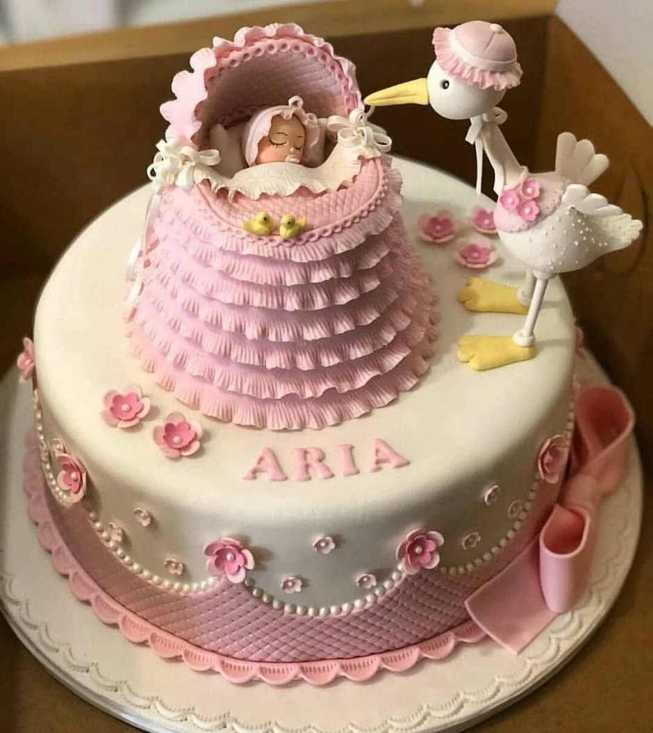 Торт на годик девочке с пряниками