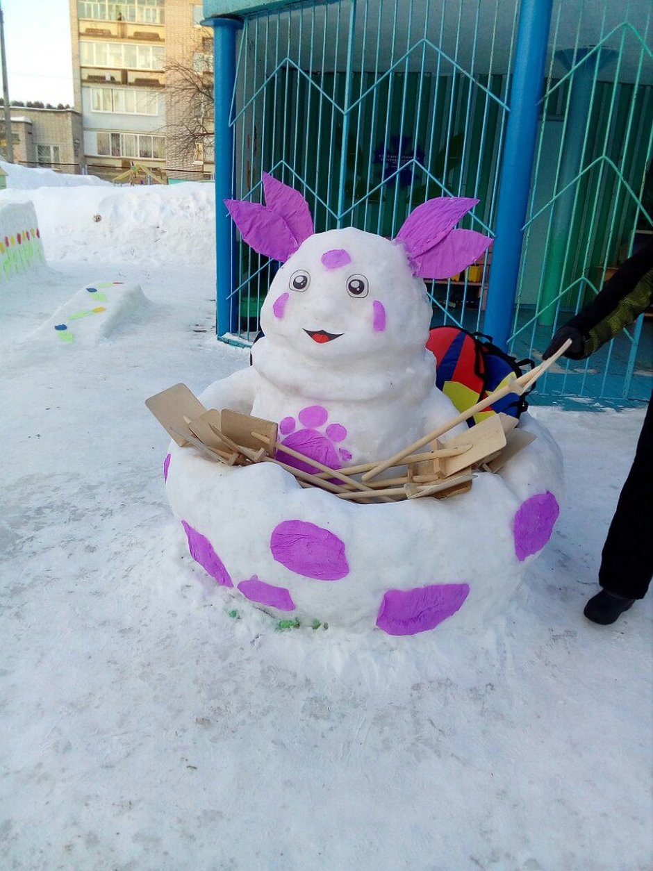 Снежные фигуры для детского сада