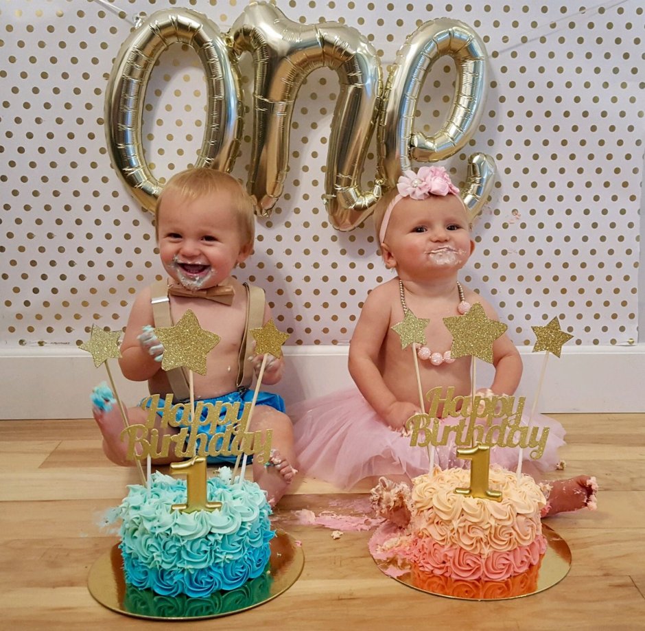 День рождения двойняшек 1 год