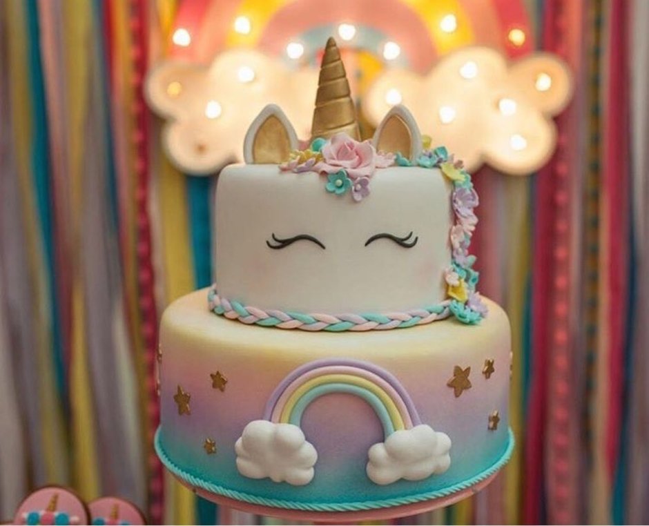 Торт на день рождения Единорожка