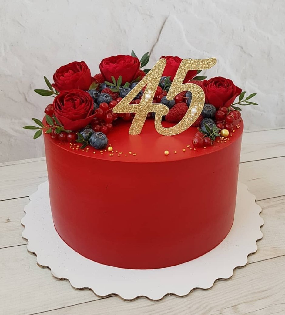Красивые торты на 45 лет