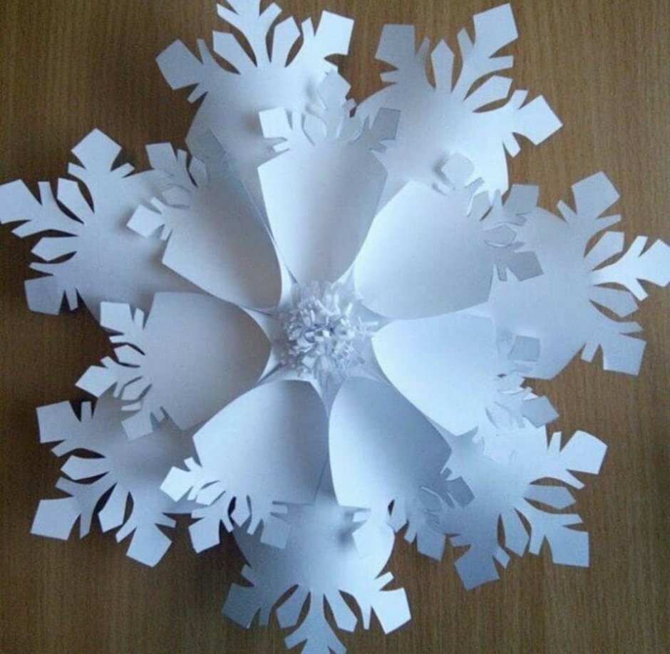 Поделки из бумаги снежинки