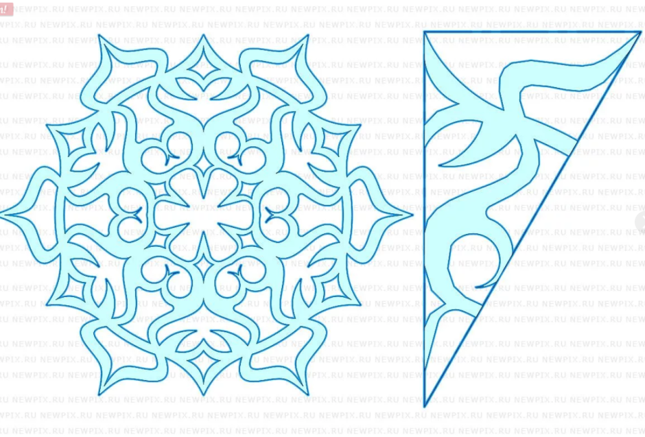 Как вырезать красивую снежинку из бумаги схемы