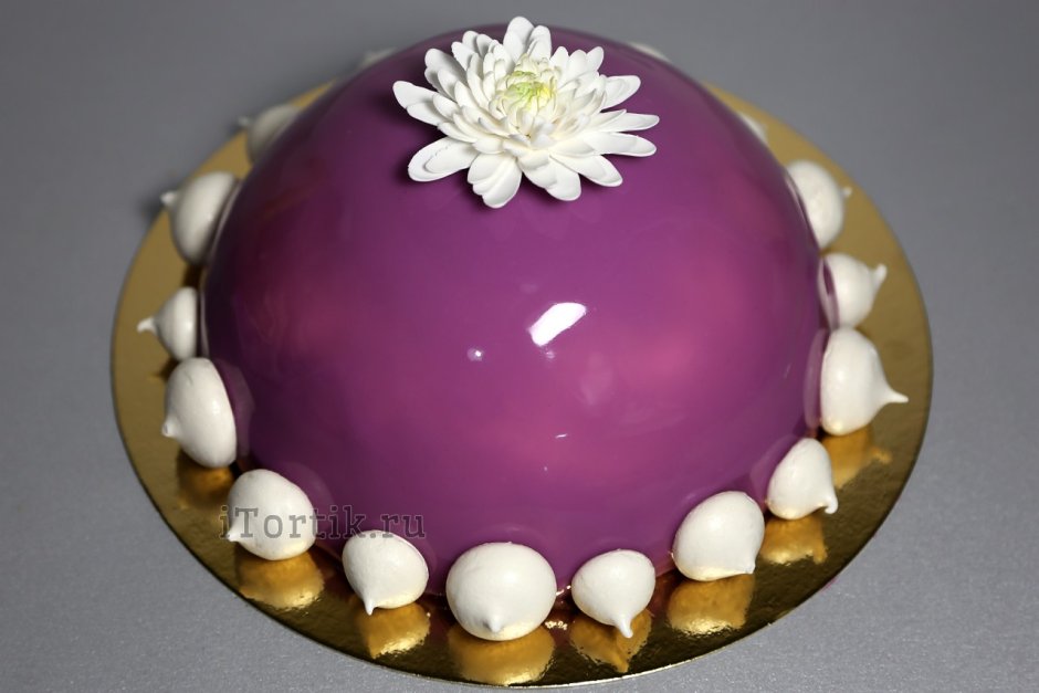 Декор торта с полусферами