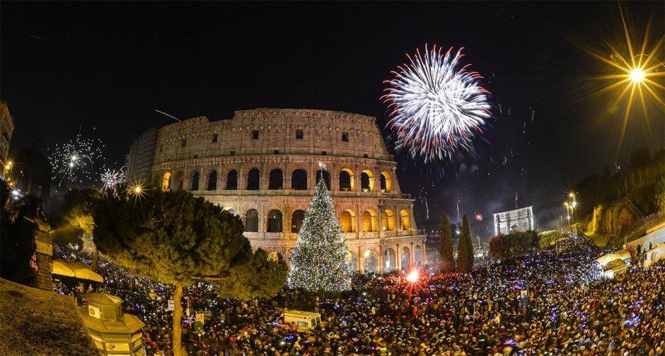 Новый год в Риме Колизей