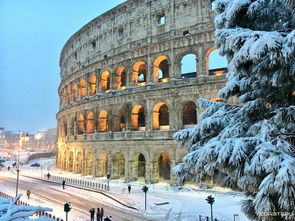 Италия Рим зима
