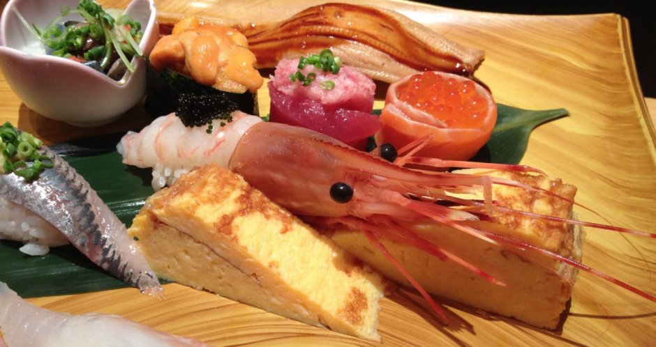 Японская кухня рыба и морепродукты