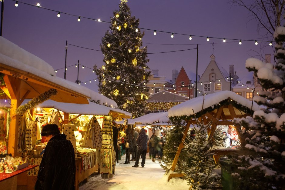 Рождественский рынок в Таллине