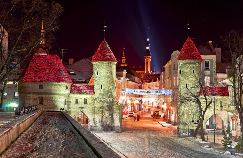 Эстония новогодний Таллин