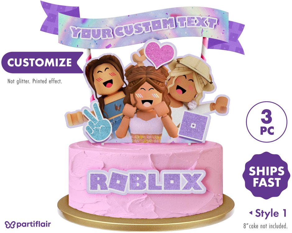 Торт Roblox для девочки