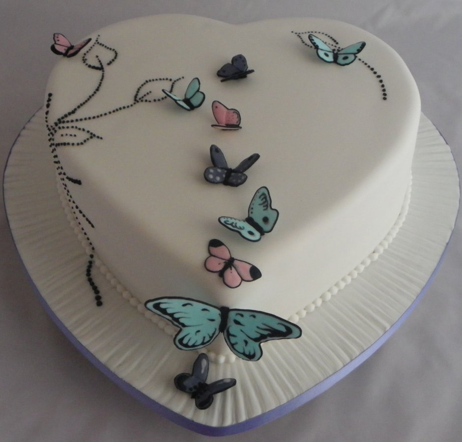Бабочки на фотобумаге для торта