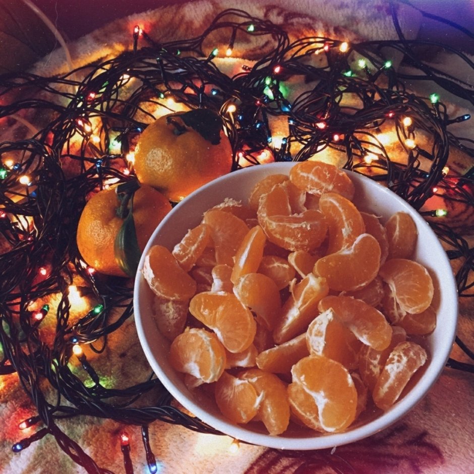 Новогодний мандарин.