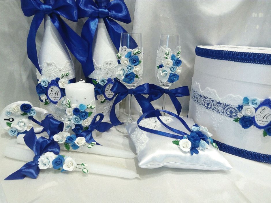 Свадебный набор в бирюзовом цвете